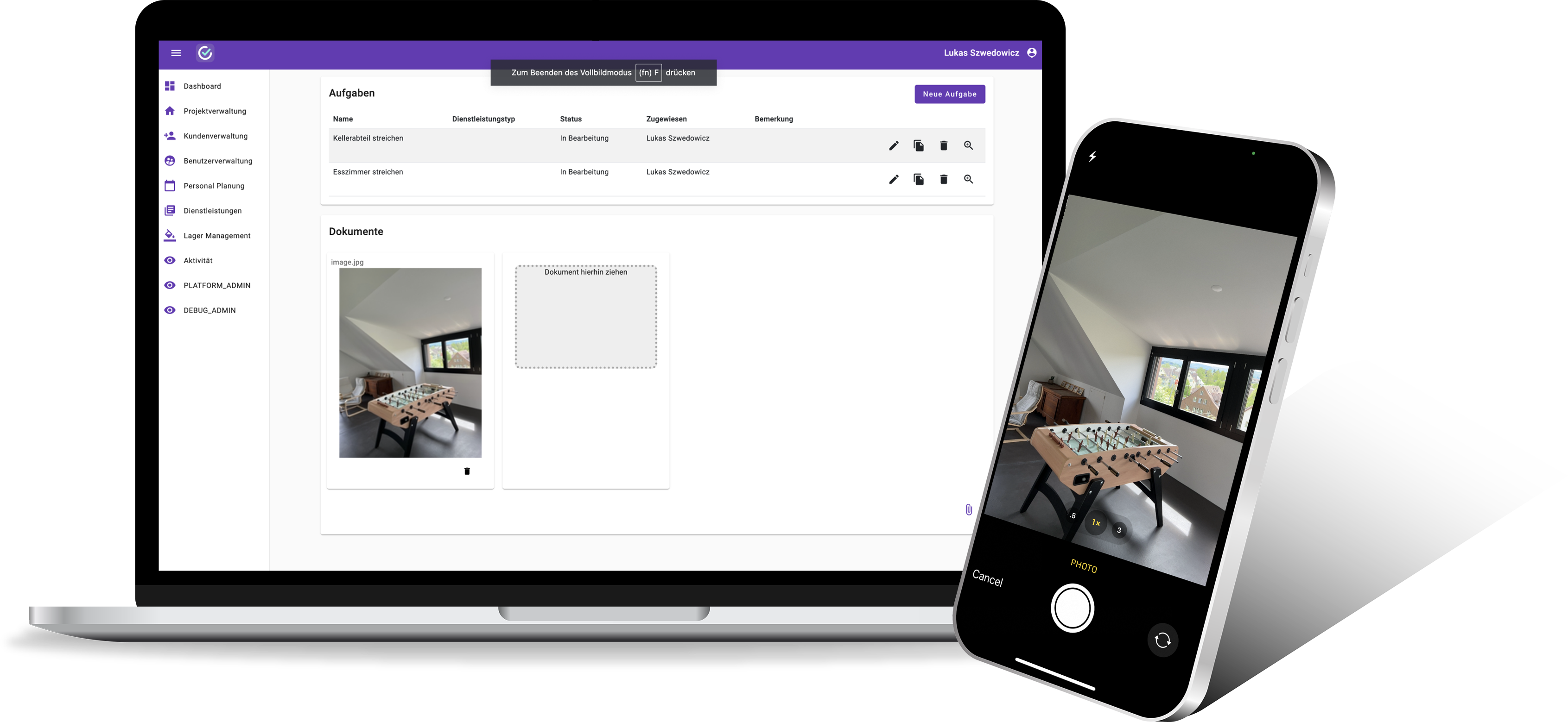 Finito Pro - Alle Funktionen auf einen Blick